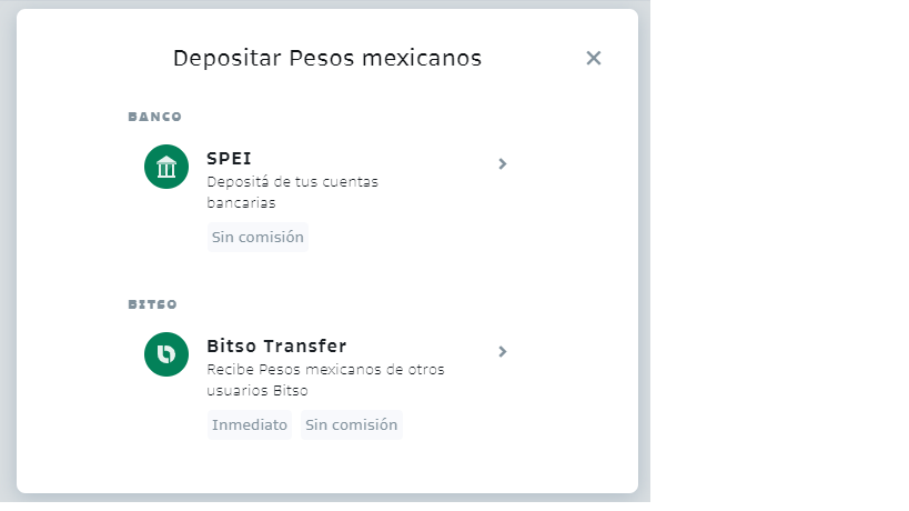 depositar pesos mexicanos bitso 2022